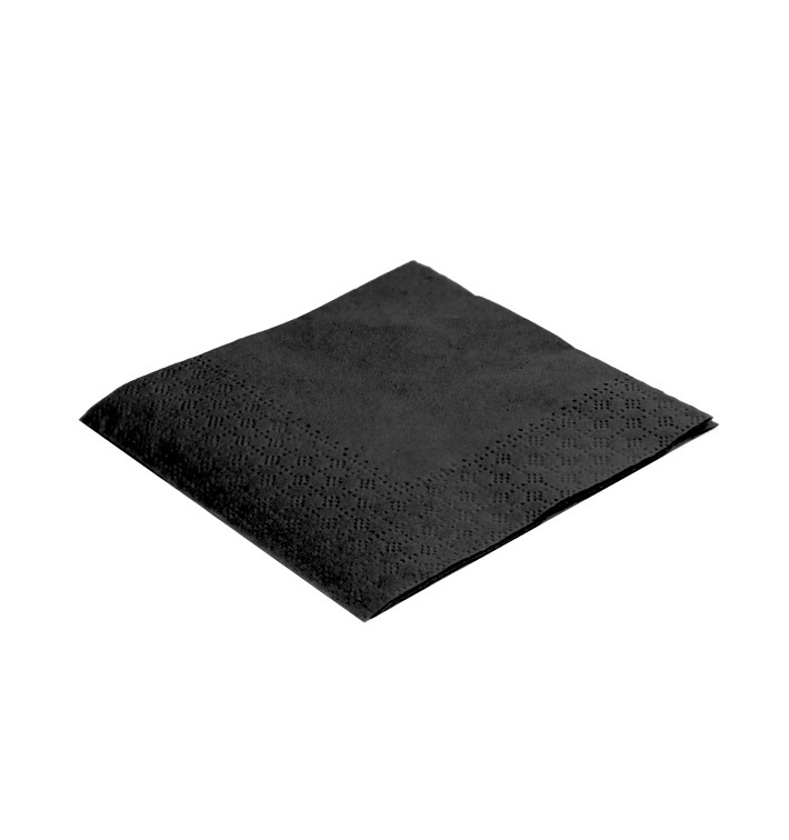 Serwetki Papierowe Koktajl 20x20cm 2C Czarni (100 Sztuk) Serwetki Papierowe Koktajl 20x20cm 2C Czarni (100 Sztuk)