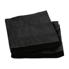 Serwetki Papierowe Koktajl 20x20cm 2C Czarni (6.000 Sztuk)