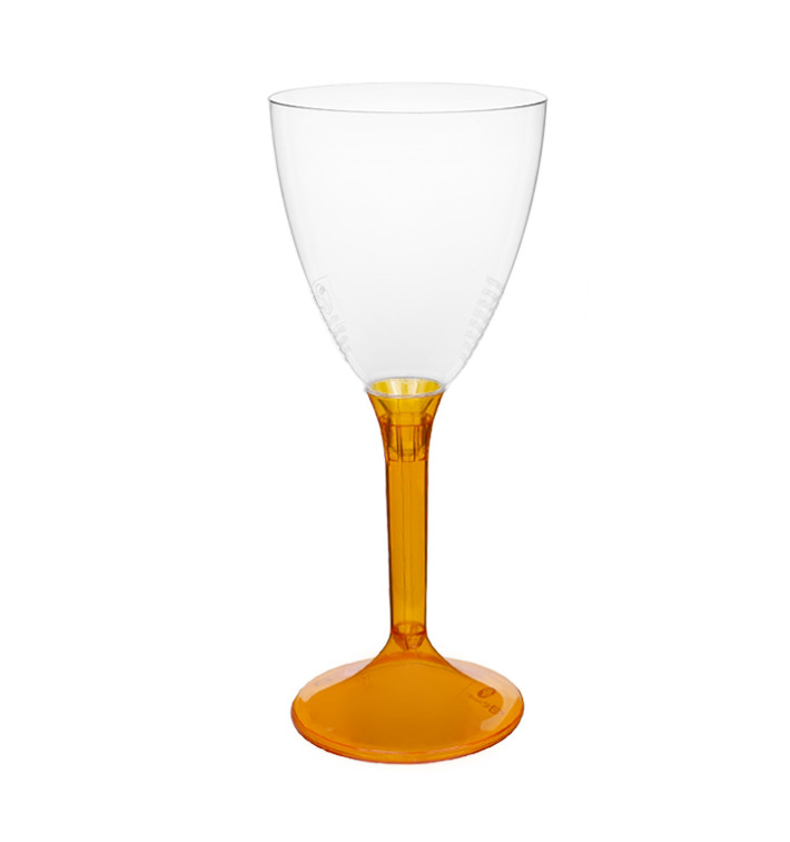 Kieliszki Plastikowe Wino na Podstawie Orange Przezroczyste 180ml 2P (20 Sztuk) Kieliszki Plastikowe Wino na Podstawie Orange Przezroczyste 180ml 2P (20 Sztuk)