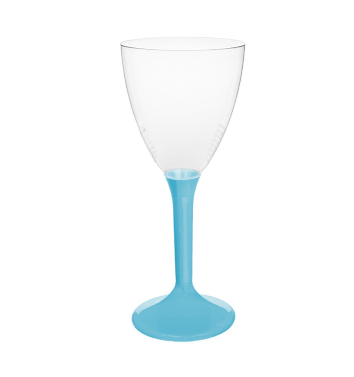 Kieliszki Plastikowe Wino na Podstawie Turkusowe 180ml 2P (20 Sztuk) Kieliszki Plastikowe Wino na Podstawie Turkusowe 180ml 2P (20 Sztuk)