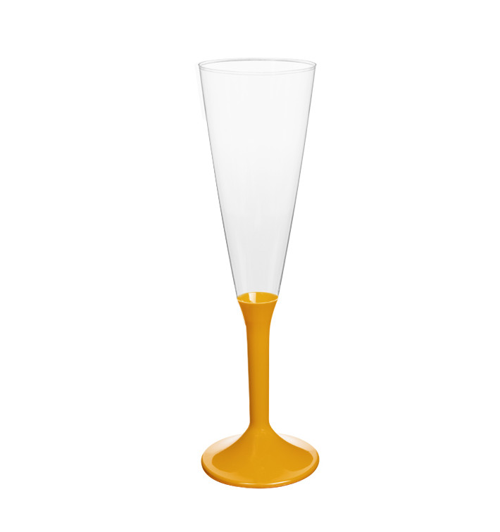 Kieliszki Plastikowe do Wina Musującego na Podstawie Mango 160ml 2P (20 Sztuk) Kieliszki Plastikowe do Wina Musującego na Podstawie Mango 160ml 2P (20 Sztuk)