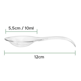 Łyżeczki do Degustacji Single-Dose Przezroczyste 120 mm (30 Sztuk)