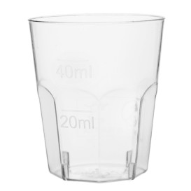 Kubki Plastikowe Kieliszki do Shotów Przezroczyste PS Ø45mm 50ml (50 Sztuk)