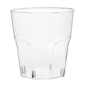 Kubki Plastikowe Kieliszki do Shotów Przezroczyste PS Ø40mm 30ml (50 Sztuk)