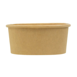 Miski Square Papierowe Kraft 500ml 13x13x5,6cm (50 Sztuk)