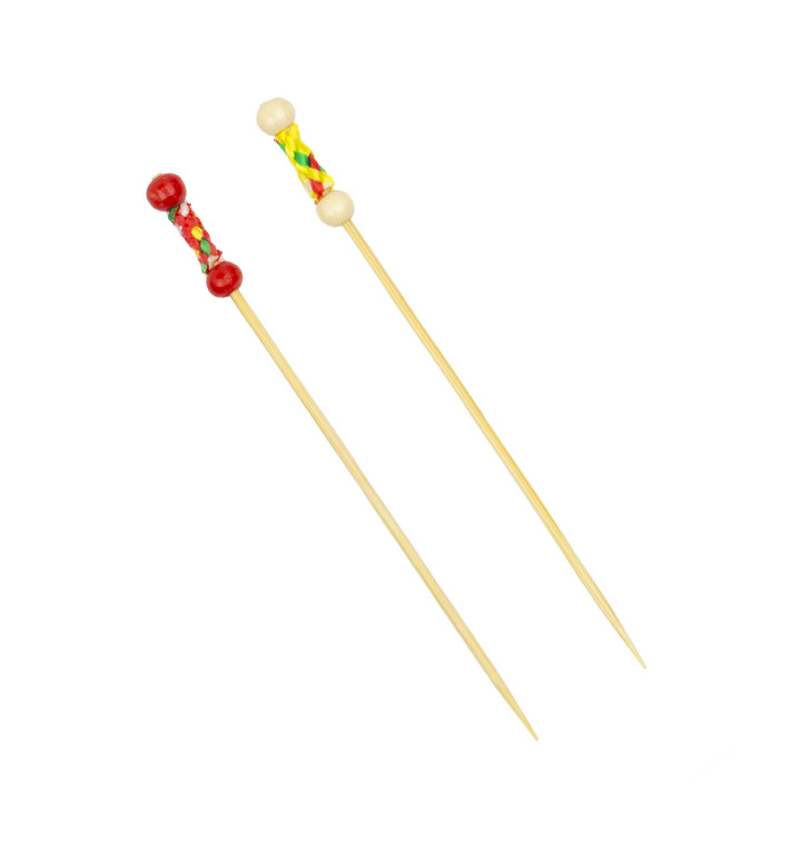 Szpikulce do Mięsa Bambusowe Dekoracje Żółty 120 mm (100 Sztuk) Szpikulce do Mięsa Bambusowe Dekoracje Żółty 120 mm (100 Sztuk)