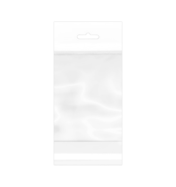 Torby BOPP z Warstwą Klejącą i Zawieszką Euro 8,5x14cm G160 (100 Sztuk) Torby BOPP z Warstwą Klejącą i Zawieszką Euro 8,5x14cm G160 (100 Sztuk)