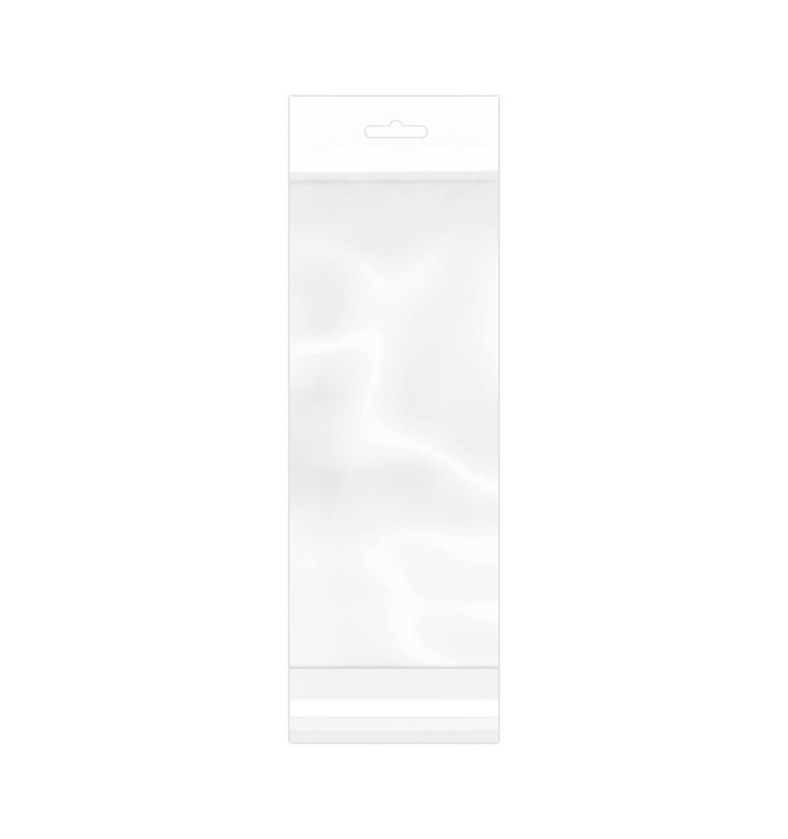 Torby BOPP z Warstwą Klejącą i Zawieszką Euro 10,5x28,5cm G160 (100 Sztuk) Torby BOPP z Warstwą Klejącą i Zawieszką Euro 10,5x28,5cm G160 (100 Sztuk)