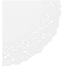 Serwetki Papierowe Ozdobne Białe "Litos" Ø320mm (1000 Sztuk)