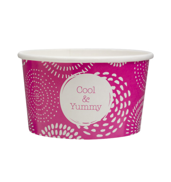 Miseczka Papierowa na Lodi 6,5oz/195ml "Cool&Yummy" (45 Sztuk) Miseczka Papierowa na Lodi 6,5oz/195ml "Cool&Yummy" (45 Sztuk)