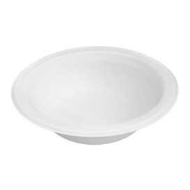 Miski Klasyczne Trzciny Cukrowej Bagasse Białe 355ml (50 Sztuk)
