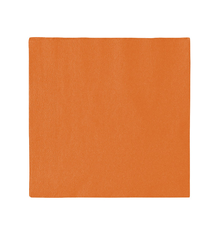 Serwetki Papierowe 2 Warstwy Pomarańczowa 33x33cm (50 Sztuk) Serwetki Papierowe 2 Warstwy Pomarańczowa 33x33cm (50 Sztuk)