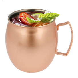 Mini Dzbanki Snackholder Stal Miedziane 540ml Ø8,6x10cm (6 Sztuk)