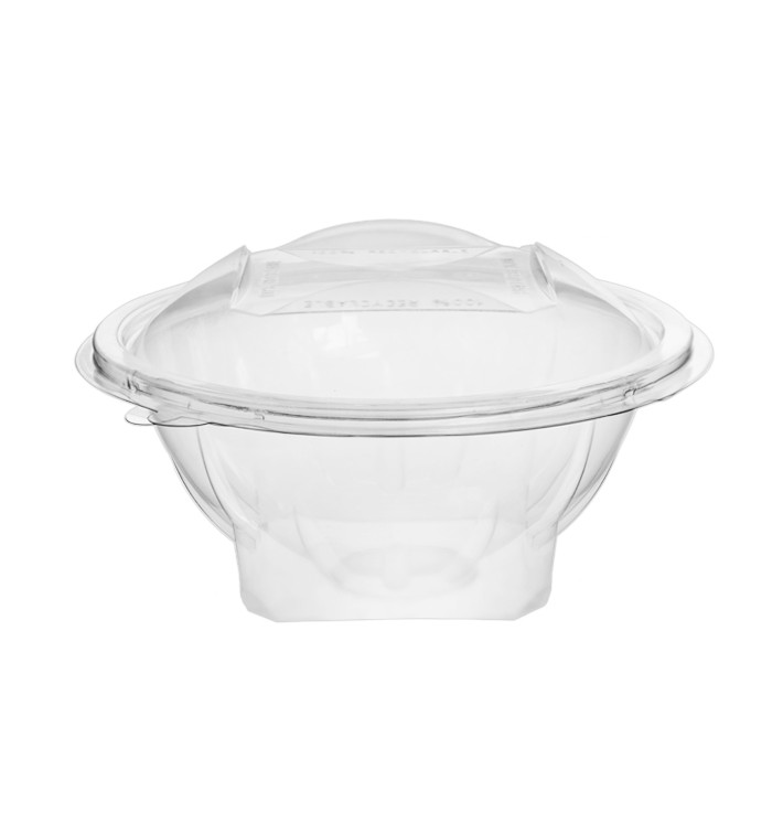 Miski Okrągły Zawiasie APET Przezroczyste 500ml Ø156mm (50 Sztuk) Miski Okrągły Zawiasie APET Przezroczyste 500ml Ø156mm (50 Sztuk)