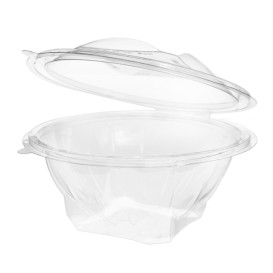 Miski Okrągły Zawiasie APET Przezroczyste 750ml Ø172mm (25 Sztuk)