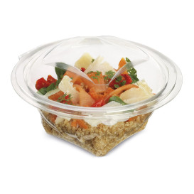 Miski Okrągły Zawiasie APET Przezroczyste 250ml Ø120mm (360 Sztuk)