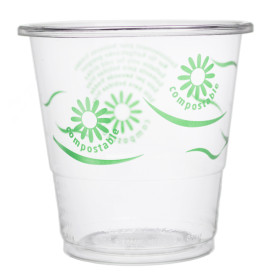 Kubki PLA "Green Spirit" Przezroczyste 250ml (50 Sztuk)