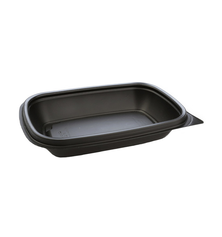 Pojemniki Plastikowe PP Czarni 375ml 20x13x4cm (50 Sztuk) Pojemniki Plastikowe PP Czarni 375ml 20x13x4cm (50 Sztuk)