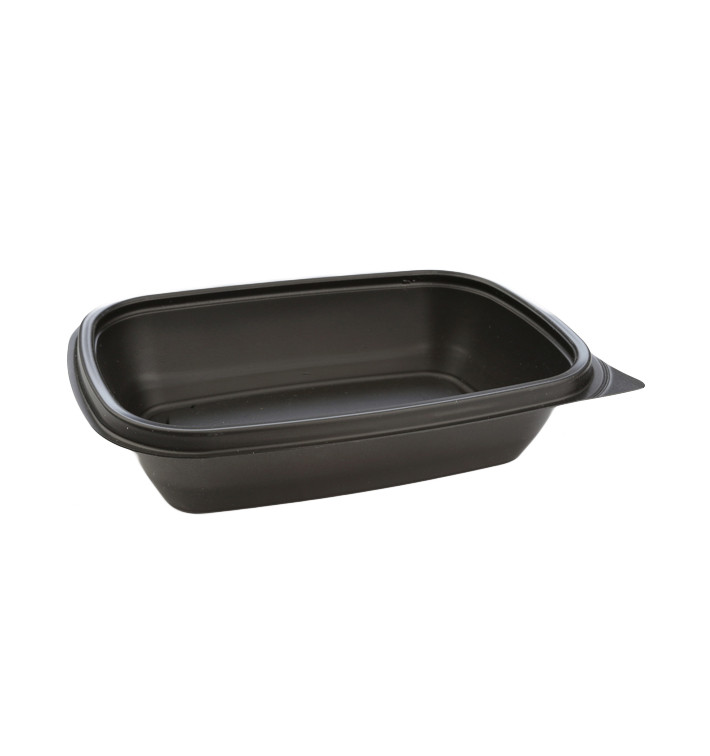 Pojemniki Plastikowe PP Czarni 500ml 20x13x5cm (300 Sztuk) Pojemniki Plastikowe PP Czarni 500ml 20x13x5cm (300 Sztuk)