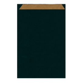 Koperty Papierowe Kraft Czarni 26+9x38cm 