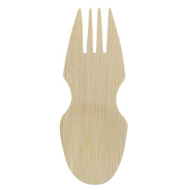 Widelczyki Spork Bambusowe 9cm (240 Sztuk)