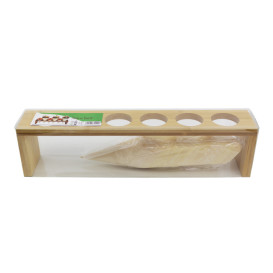 Stand Bambusowa na Rożków 33,5x6x8cm (15 Sztuk)