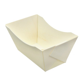 Fingerfood-Miseczka Drewniana "Łódka" 320ml 13,3x7,5cm (12 Sztuk)
