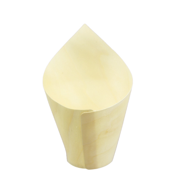 Stożek Do Degustacji Drewna 11cm (50 Sztuk) Stożek Do Degustacji Drewna 11cm (50 Sztuk)