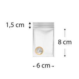 Woreczki Strunowe Zamkiem ZIP 6x8cm G200 (100 Sztuk)