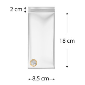 Woreczki Strunowe Zamkiem ZIP 8,5x18cm G200 (1000 Sztuk)