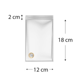 Woreczki Strunowe Zamkiem ZIP 12x18cm G200 (1000 Sztuk)