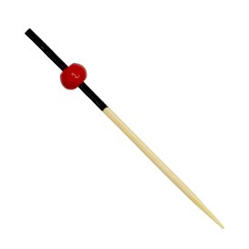 Patyczki Bambusowe Czerwony i czarny 7cm (1.200 Sztuk)