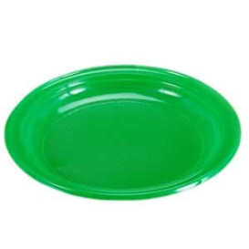 Talerz Plastikowe Płaski Zielone 205mm (960 Sztuk)