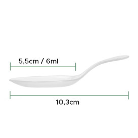 Łyżka do Degustacji PP Przezroczysty 10,3cm (25 Sztuk)