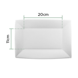 Tacki Trzciny Cukrowej Białe Nice 280x190mm (50 Sztuk)