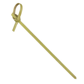 Szpikulce do Mięsa Bambúsowe Węzłem Zielone Naturalne 10cm (1.200 Sztuk)