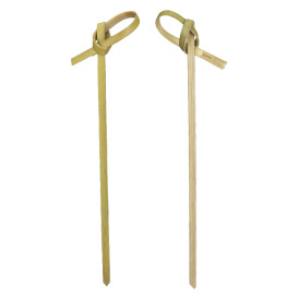 Szpikulce do Mięsa Bambúsowe Węzłem Zielone Naturalne 10cm (1.200 Sztuk)