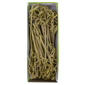 Szpikulce do Mięsa Bambúsowe Węzłem Zielone Naturalne 10cm (1.200 Sztuk)