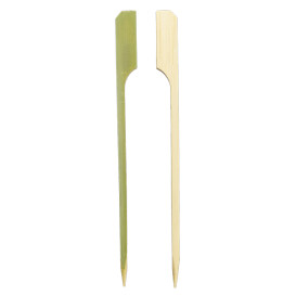 Szpikulce do Mięsa Bambusowe "Golf" Zielone Naturalne 12cm (250 Sztuk)