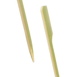 Szpikulce do Mięsa Bambusowe "Golf" Zielone Naturalne 12cm (250 Sztuk)