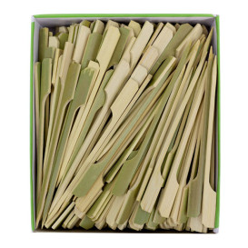 Szpikulce do Mięsa Bambusowe "Golf" Zielone Naturalne 12cm (2.500 Sztuk)