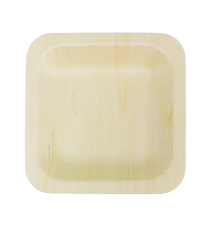 Talerz Drewniane Kwadratowi 11,5x11,5cm (25 Sztuk) Talerz Drewniane Kwadratowi 11,5x11,5cm (25 Sztuk)