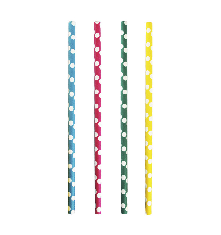 Słomki Prosto Papierowe Asortyment Slushie Ø8mm 24cm (3.000 Sztuk) Słomki Prosto Papierowe Asortyment Slushie Ø8mm 24cm (3.000 Sztuk)