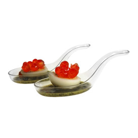 Łyżeczki do Degustacji Plastikowe Przezroczyste 8 cm (24 Sztuk)