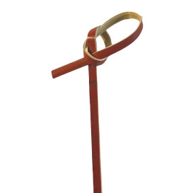 Szpikulce do Mięsa Bambusowe "Lasso" Czerwerne 10cm (250 Sztuk)