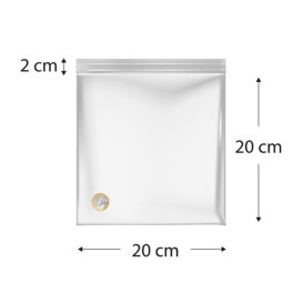 Woreczki Strunowe Zamkiem ZIP 20x20cm G200 (100 Sztuk)