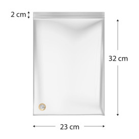 Woreczki Strunowe Zamkiem ZIP 23x32cm G200 (100 Sztuk)