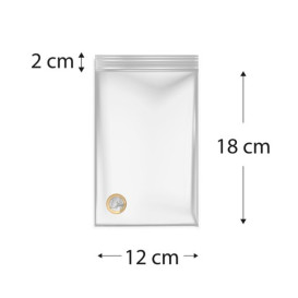 Woreczki Strunowe Zamkiem ZIP 12x18cm G300 (100 Sztuk)