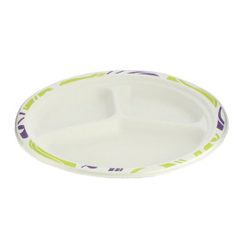 Talerz Chinet 3 Przegródkami 260mm Flavour (135 Sztuk)