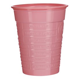 Kubki Plastikowe PS Różowe 200ml Ø7cm (50 Sztuk)